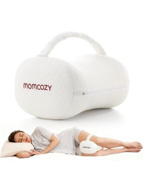 Momcozy White Knee Pillow with Handle